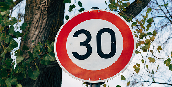 Conséquences de la réglementation limitation vitesse 30 km/h en ville